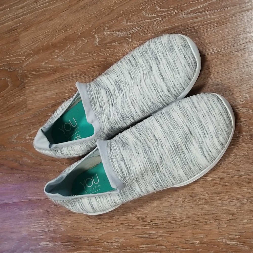 (13) You by Skechers Walk Slip On Casual Heathered Comfortable Contemporary